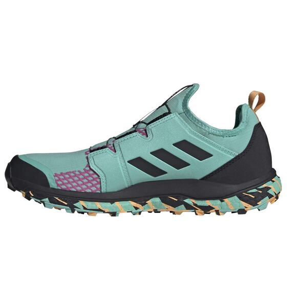 Adidas TERREX AGRAVIC BOA Mens Running Shoes Acid Mint/Core Black/Pink Size 7 M main image 5